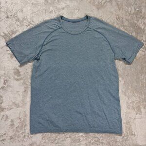 Lululemon Men's Metal Vent Tech Short Sleeve 2.0 Shirt Athletic Gym Blue - XL